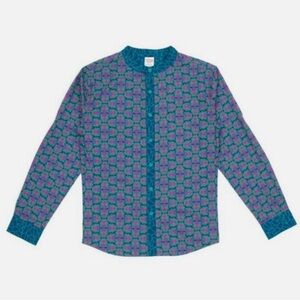 NWT Disney Parks Marvel Black Panther Wakanda Long Sleeve Button Up Shirt 2XL